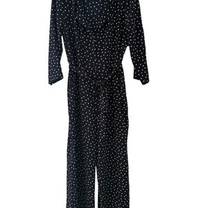 Bobeau Black and White Jumpsuit Sleek Monochrome Style